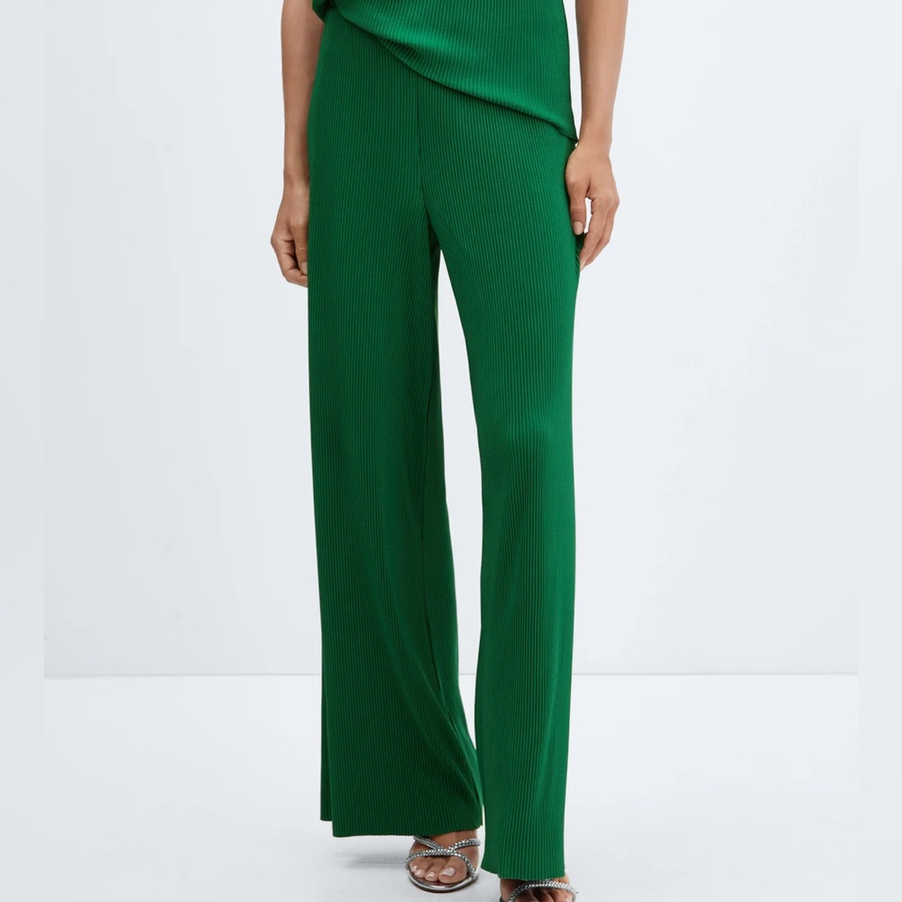 Mango pleated palazzo pants Size:XL